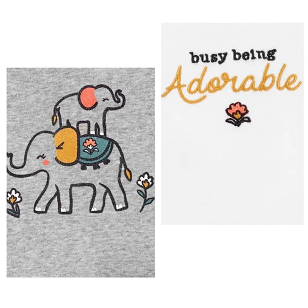 NWT! Carter's 3-Pic Elephant Little Character Set - Picture 2 of 4